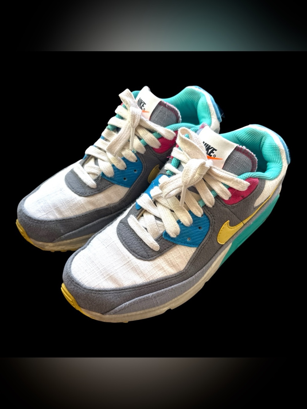 Nike Air Max 90 (GS) Big Kids Shoe Phantom Sprung Caterpillar Size 6Y DN4415-001